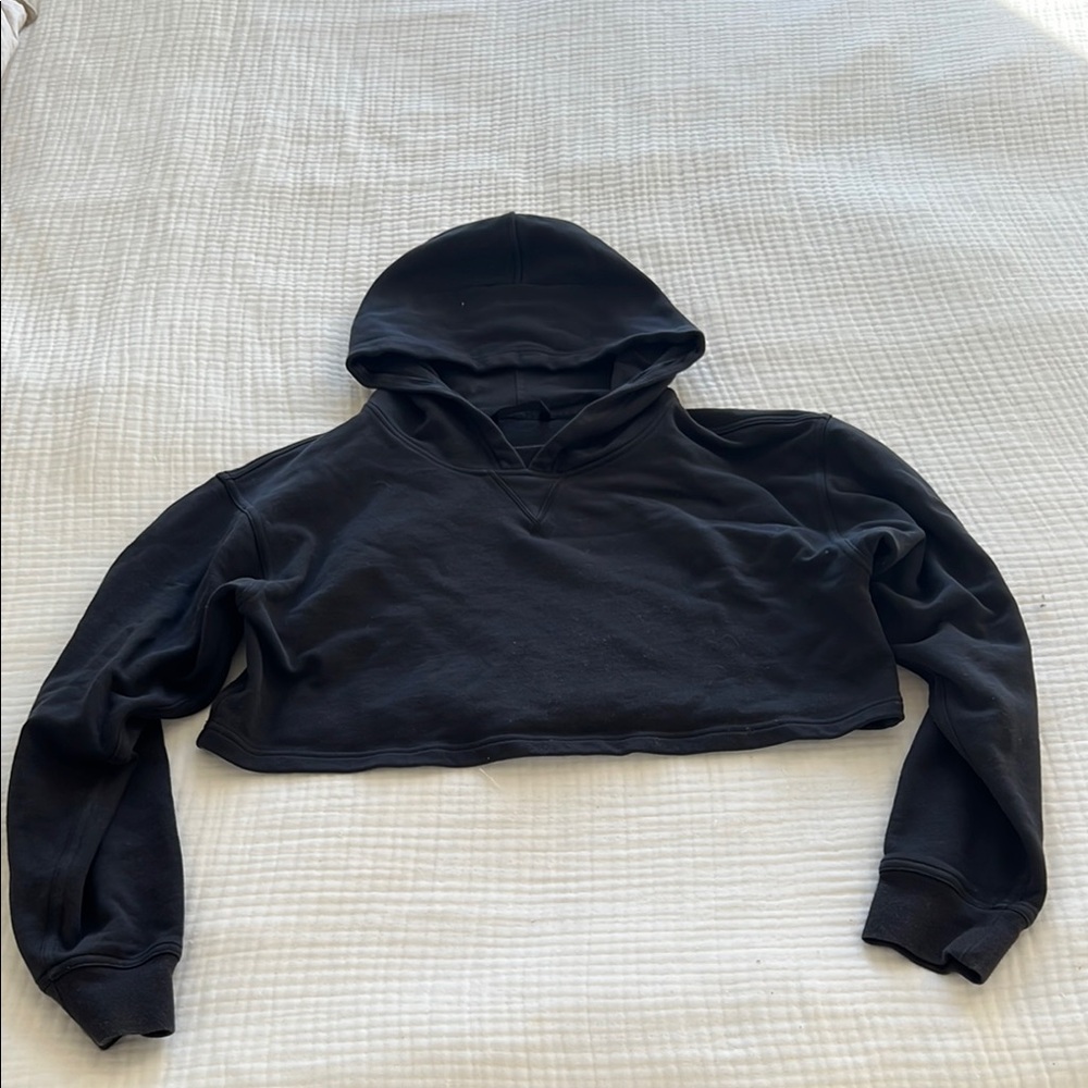 Lululemon Black Cropped Hoodie